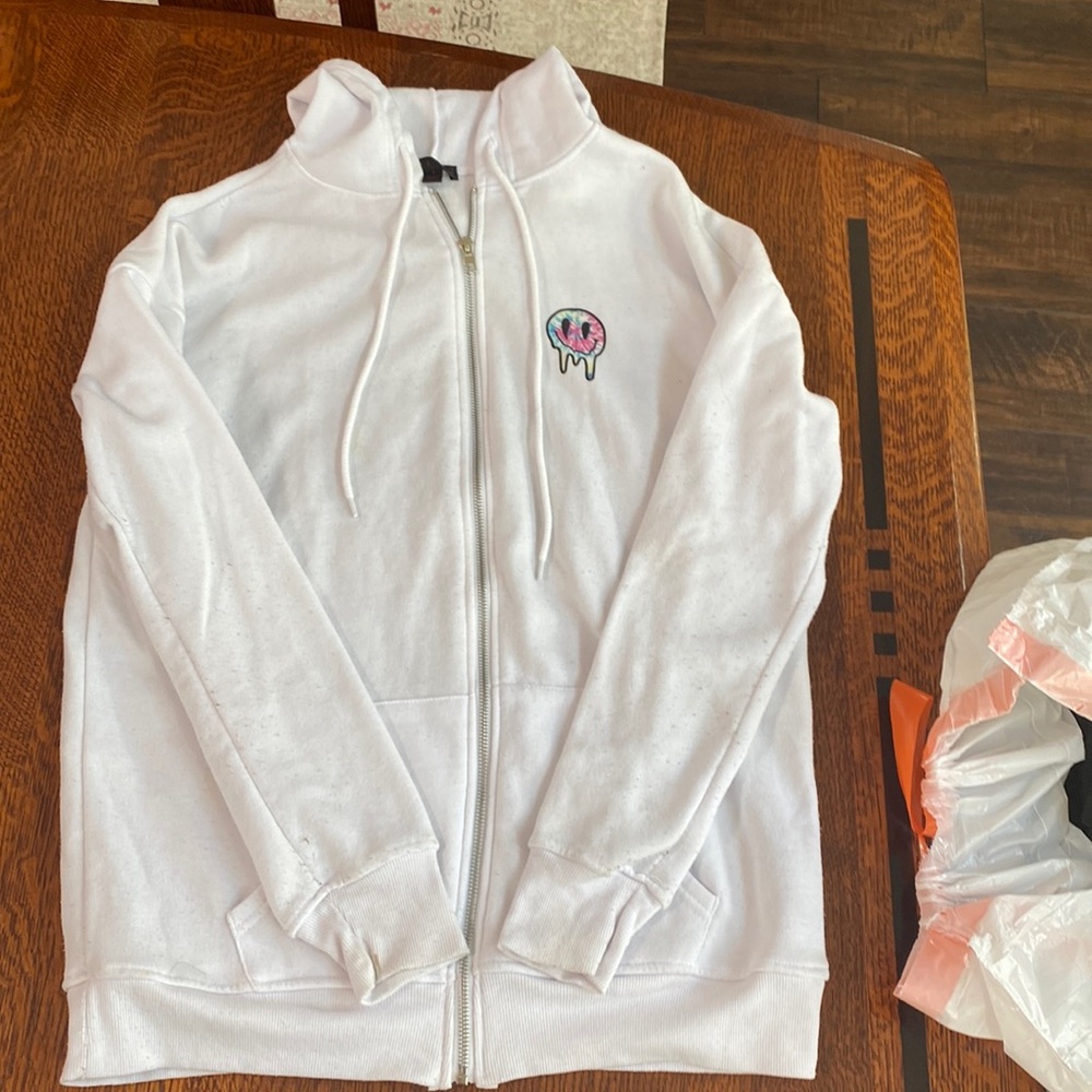 Oversized soft zip up